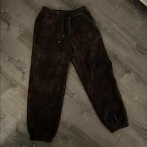 Corduroy Jogger Pants - Brown